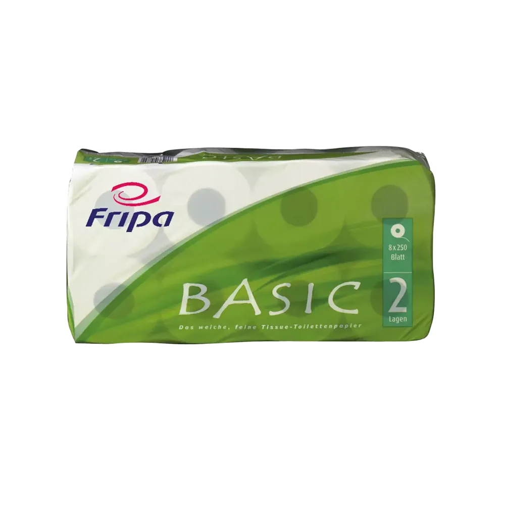 Toilettenpapier, 2-lagig, 64 Rollen, Basic: 2-lagiges Toilettenpapier als Großpackung kaufen.