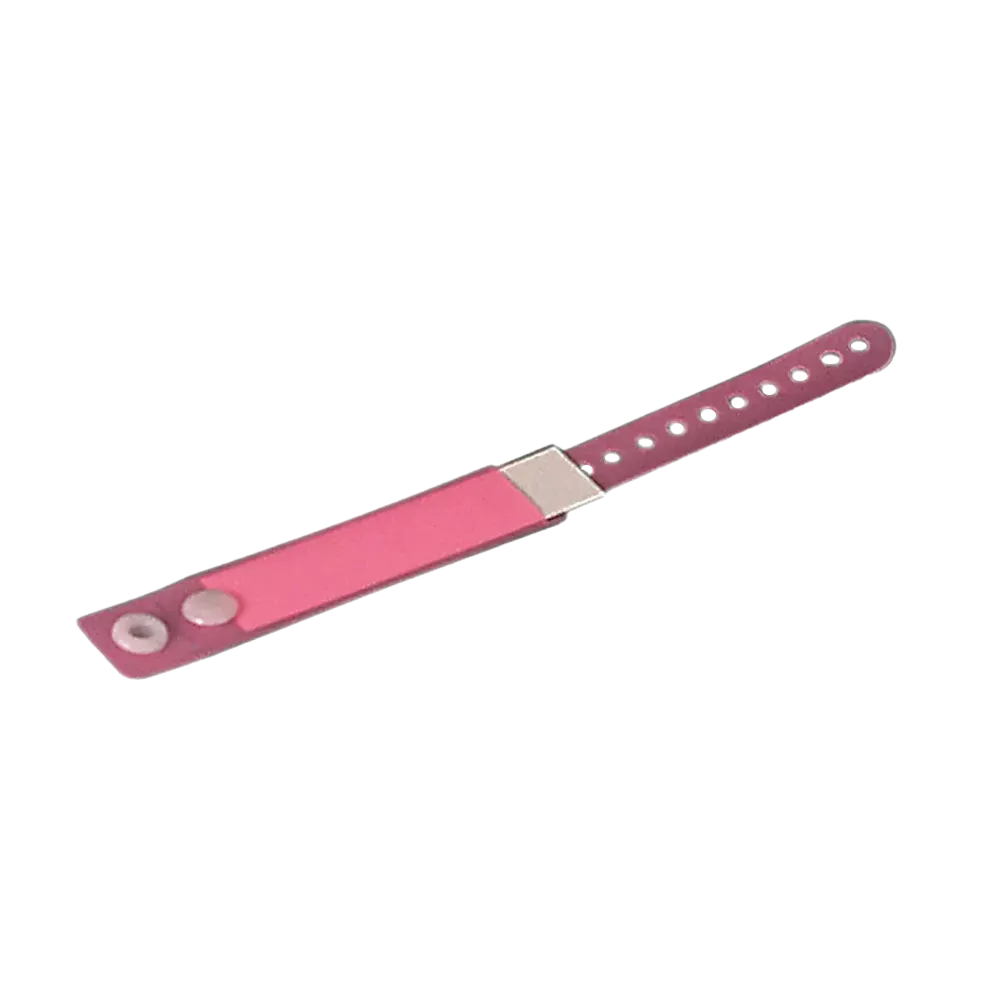 PVC Kinder Patientenarmband, Farbe rosa, 162 x 18 mm