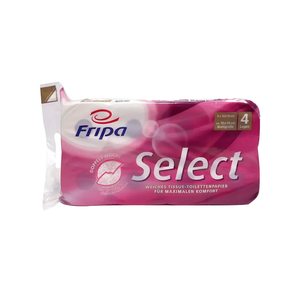 Toilettenpapier ,4-lagig, 48 Rollen, Select: 4-lagiges Toilettenpapier als Großpackung kaufen.