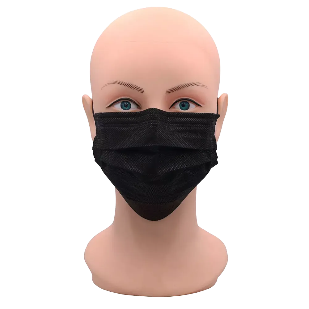 OP Maske, schwarz, black, Typ IIR, Style by Med-Comfort