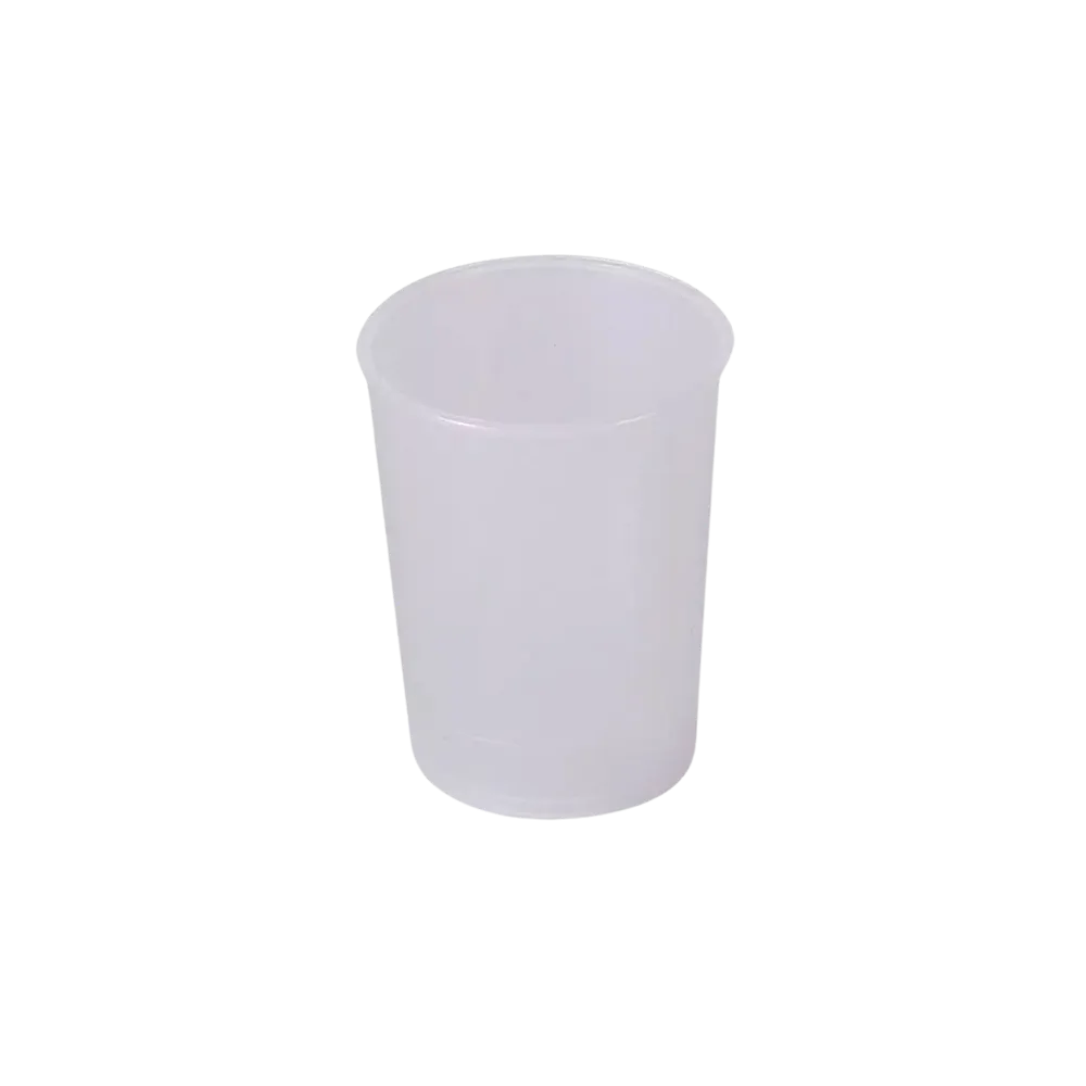 PP Schnabelbecher Unterteil, transparent, milchig, 250 ml