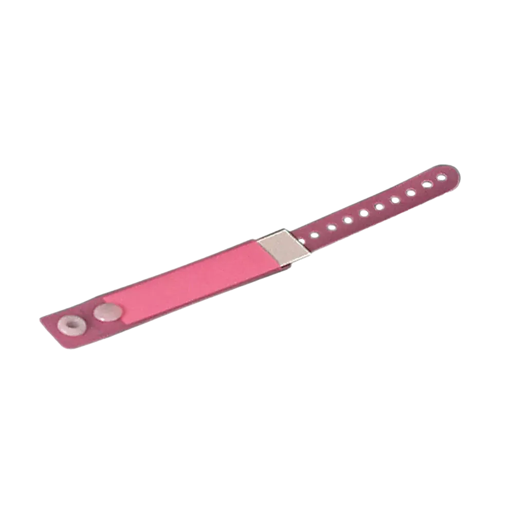 PVC Kinder Patientenarmband, Farbe rosa, 162 x 18 mm: beschriftbares Namensarmband aus latexfreiem Kunststoff für die kleinen Patienten als Stationsbedarf kaufen.