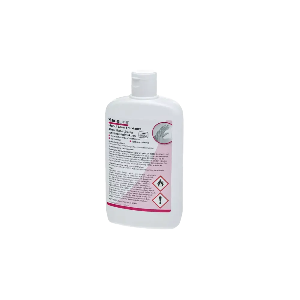 Händedesinfektion, 150 ml, Safeline Hand Des Protect: gebrauchsfertiges, rückfettendes Händedesinfektionsmittel für hygienische Sauberkeit für die Anwendung auf der Haut kaufen.