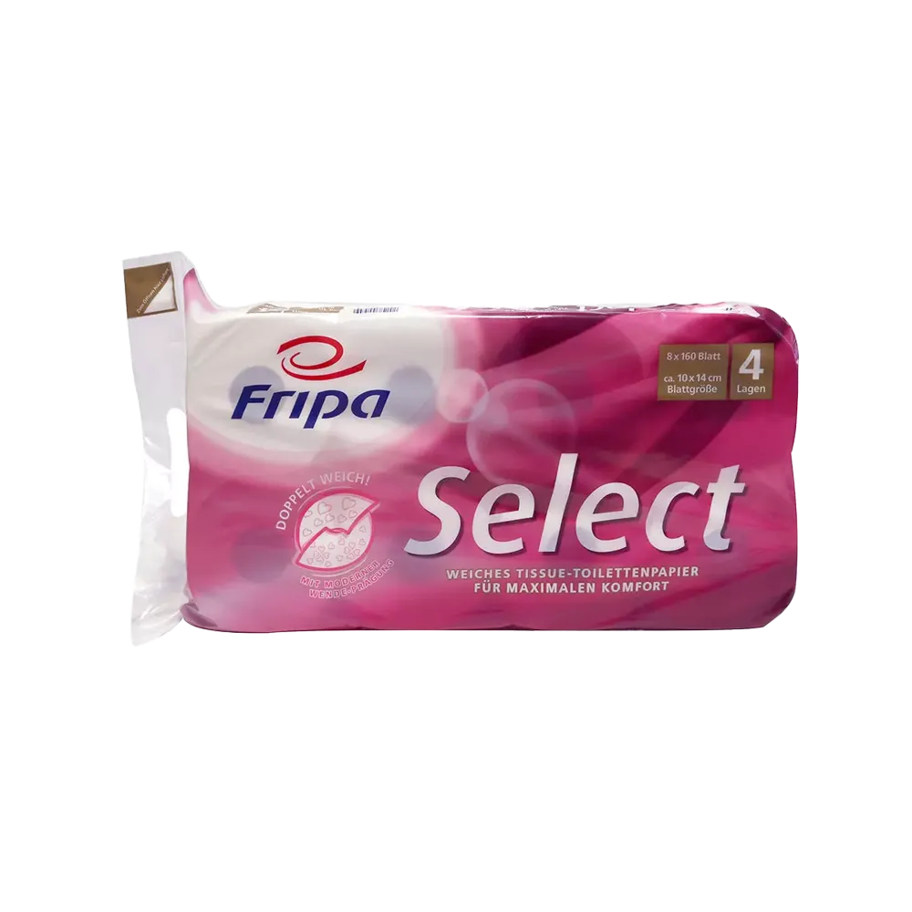 Toilettenpapier ,4-lagig, 48 Rollen, Select: 4-lagiges Toilettenpapier als Großpackung kaufen.